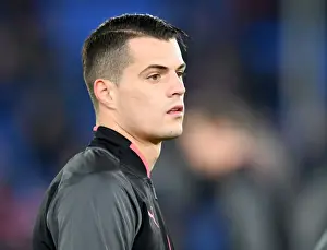 Crystal Palace V Arsenal 2017-18 Prints: Granit Xhaka: Arsenal's Midfield Maestro Dazzles at Crystal Palace