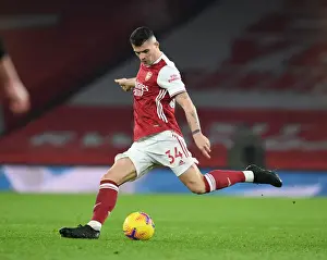 Granit Xhaka: Arsenal's Midfield Maestro Shines at Empty Emirates Stadium vs. Crystal Palace (2020-21)