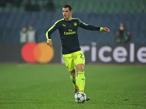 PFC Ludogorets Razgrad V Arsenal 2016-17 Prints: Granit Xhaka: Arsenal's Midfield Maestro Shines in UEFA Champions League Clash Against Ludogorets