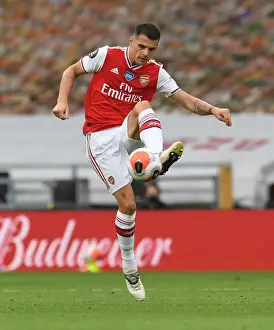 Wolverhampton Wanderers V Arsenal 2019-20 Prints: Granit Xhaka: Arsenal's Midfield Maestro Shines Against Wolverhampton Wanderers