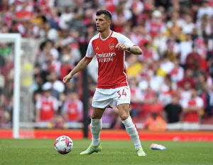 Arsenal V Wolverhampton Wanderers 2022-23 Prints: Granit Xhaka: Arsenal's Midfield Masterclass vs