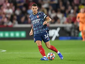 Brentford V Arsenal 2021-22 Prints: Granit Xhaka: Arsenal's Midfield Masterclass vs Brentford (2021-22)