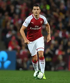 Sydney Western Wanderers V Arsenal 2017-18 Prints: Granit Xhaka: Arsenal's Midfield Star Shines in Sydney