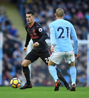 Granit Xhaka: Battle at Etihad Stadium, Premier League 2017-18