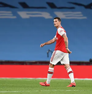 Granit Xhaka in FA Cup Semi-Final Battle: Arsenal vs Manchester City