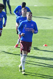 Leicester City V Arsenal 2020-21 Prints: Granit Xhaka Gears Up: Arsenal vs. Leicester City Showdown, Premier League 2020-21