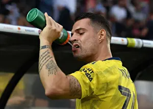 Granit Xhaka Gears Up: Arsenal's Pre-Season Encounter with Angers, France (July 2019)