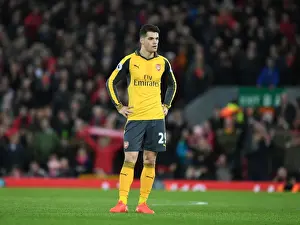 Liverpool V Arsenal 2016-17 Prints: Granit Xhaka: Intense Battle at Anfield - Liverpool vs. Arsenal, Premier League 2016-17