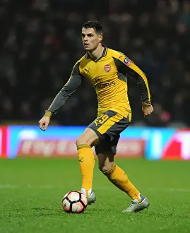 Preston North End V Arsenal - FA Cup - 2017 Prints: Granit Xhaka Leads Arsenal in FA Cup Clash against Preston North End