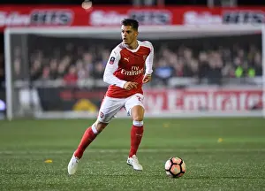 Sutton United V Arsenal 2016-17 Prints: Granit Xhaka Leads Arsenal in FA Cup Fifth Round Clash against Sutton United