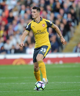 Burnley V Arsenal 2016-17 Prints: Granit Xhaka: Premier League Clash against Burnley, 2016-17