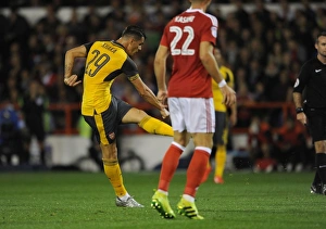 Nottingham Forest V Arsenal EPL Cup 3rd Round 2016-17 Prints: Granit Xhaka Scores for Arsenal Against Nottingham Forest in EFL Cup (2016)