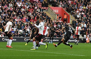 Southampton v Arsenal 2022-23 Collection: Granit Xhaka Scores: Arsenal Triumphs Over Southampton in Premier League Clash (2022-23)