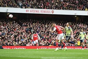 Images Dated 1st April 2023: Granit Xhaka Scores Arsenal's Fourth Goal: Arsenal FC vs Leeds United, Premier League 2022-23