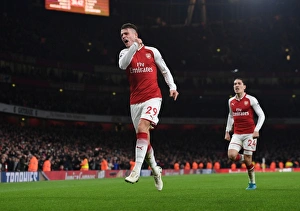 Arsenal V Liverpool 2017-18 Prints: Granit Xhaka Scores Brace: Arsenal vs Liverpool, Premier League 2017-18