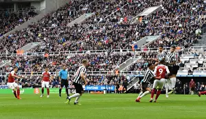 Newcastle United V Arsenal 2018-19 Prints: Granit Xhaka Scores First Arsenal Goal: Newcastle United vs
