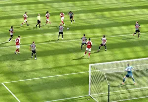 Granit Xhaka Shoots at Empty St. James Park: Newcastle United vs. Arsenal, Premier League 2021