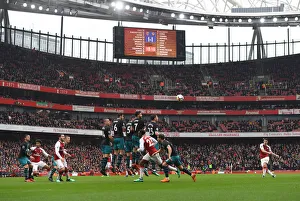 Arsenal V Southampton 2017-18 Prints: Granit Xhaka Takes Free Kick for Arsenal against Southampton, Premier League 2017-18