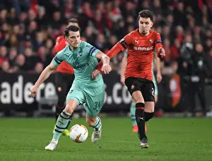 Granit Xhaka vs. Adrien Hunou: Intense Clash in Arsenal's Europa League Battle with Stade Rennais