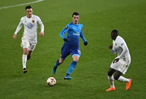 Arsenal V Östersunds FK 2017-18 Prints: Granit Xhaka vs Jamie Hopcutt: Arsenal vs Östersunds FK, UEFA Europa League Showdown