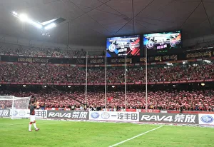 Arsenal V Chelsea - Pre Season 2017-18 Prints: Granit Xhaka Welcomes Arsenal Fans After Arsenal vs. Chelsea Pre-Season Match in Beijing