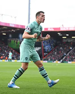 AFC Bournemouth V Arsenal 2018-19 Prints: Granit Xhaka's Brace: Arsenal Secures Premier League Win vs AFC Bournemouth (2018-19)