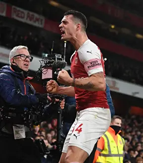 Arsenal V Chelsea 2018-19 Prints: Granit Xhaka's Brace: Arsenal's Comeback Against Chelsea in the Premier League