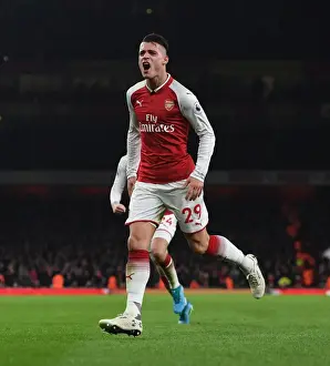 Arsenal V Liverpool 2017-18 Prints: Granit Xhaka's Brace: Arsenal's Thrilling Victory Over Liverpool in the Premier League 2017-18