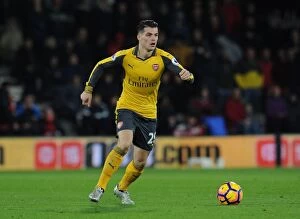 AFC Bournemouth v Arsenal 2016-17 Collection: Granit Xhaka's Brilliant Midfield Performance: Arsenal Triumphs Over AFC Bournemouth