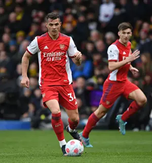 Granit Xhaka's Brilliant Midfield Performance: Arsenal Triumphs Over Watford in the Premier League 2021-22
