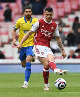 Arsenal V Brighton And Hove Albion 2020-21 Prints: Granit Xhaka's Brilliant Performance: Arsenal Secures Victory Against Brighton & Hove Albion (Premier League)