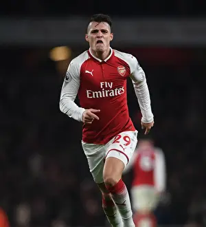 Arsenal V Liverpool 2017-18 Prints: Granit Xhaka's Double Strike: Arsenal's Dramatic Comeback Against Liverpool (2017-18)