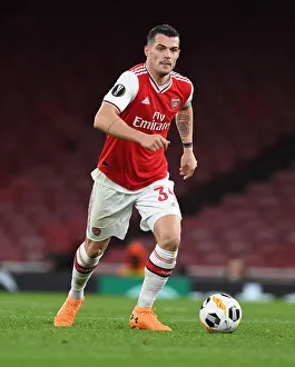 Arsenal V Eintracht Frankfurt 2019-20 Prints: Granit Xhaka's Europa League Showdown: Arsenal vs. Eintracht Frankfurt