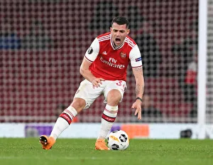 Arsenal V Eintracht Frankfurt 2019-20 Prints: Granit Xhaka's Europa League Showdown: Arsenal vs. Eintracht Frankfurt