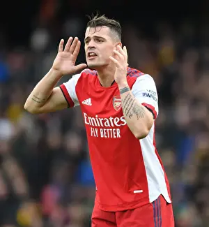 Watford V Arsenal 2021-22 Prints: Granit Xhaka's Midfield Masterclass: Arsenal's Victory Over Watford (2021-22)