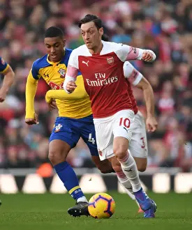 Arsenal V Southampton 2018-19 Prints: Granit Xhaka's Powerful Surge: Arsenal Overpowers Southampton, Premier League 2018-19