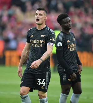 Liverpool V Arsenal 2022-23 Prints: Granit Xhaka's Reaction: Liverpool vs. Arsenal, Premier League 2022-23