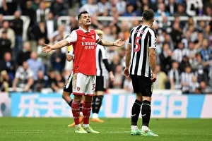 Newcastle United V Arsenal 2022-23 Prints: Granit Xhaka's Reaction: Newcastle United vs. Arsenal FC, Premier League 2022-23