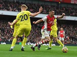 Granit Xhaka's Standout Performance: Arsenal's Triumph over Brentford (Premier League 2021-22)