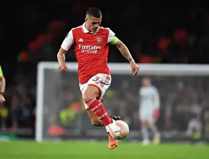 Arsenal V PSV Eindhoven 2022-23 Prints: Granit Xhaka's Stellar Performance: Arsenal's Europa League Triumph over PSV Eindhoven