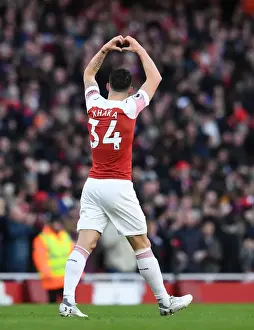 Arsenal V Manchester United 2018-19 Prints: Granit Xhaka's Thrilling Goal: Arsenal vs Manchester United, Premier League 2018-19