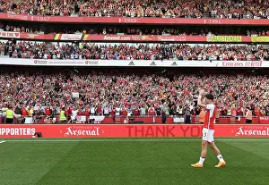 Granit Xhaka's Triumphant Celebration with Arsenal Fans: Premier League Victory at Emirates Stadium