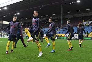 Burnley v Arsenal 2019-20 Collection: Granit Xhaka's Unwavering Concentration: Arsenal's Determination Ahead of Burnley Showdown