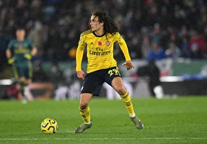 Images Dated 10th November 2019: Guendouzi in Action: Leicester City vs. Arsenal, Premier League 2019-20
