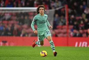 Southampton V Arsenal 2018-19 Prints: Guendouzi in Action: Southampton vs. Arsenal, Premier League 2018-19