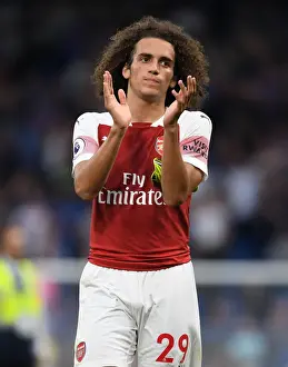 Chelsea V Arsenal 2018-19 Prints: Guendouzi Applauds Arsenal Fans: Chelsea vs Arsenal, Premier League 2018-19