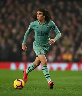 Manchester United V Arsenal 2018-19 Prints: Guendouzi at Old Trafford: Manchester United vs. Arsenal, Premier League 2018-19
