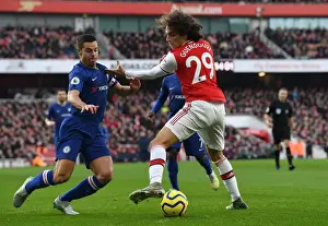Arsenal V Chelsea 2019-20 Prints: Guendouzi vs. Azpilicueta: A Premier League Battle at Emirates Stadium