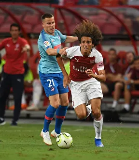 Arsenal V Atletico Madrid 2018-19 Prints: Guendouzi vs. Gameiro