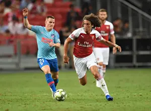 Arsenal V Atletico Madrid 2018-19 Prints: Guendouzi vs. Gameiro: Clash of the Midfield Titans - Arsenal vs